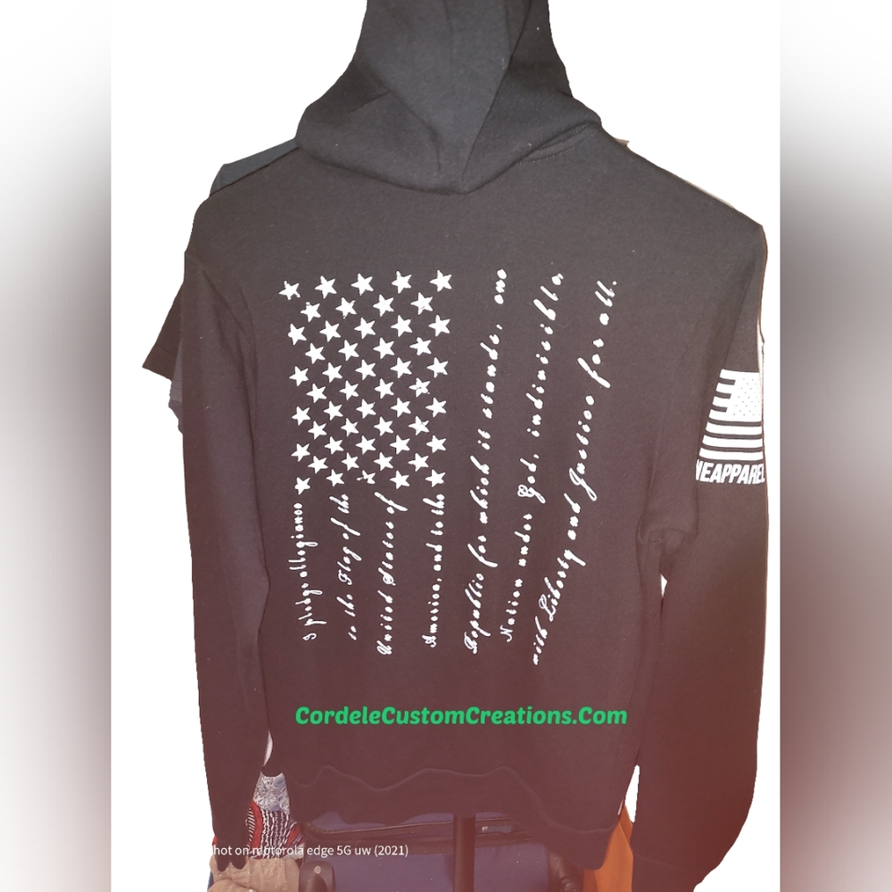 Nine line BLK pledge flag hoodie